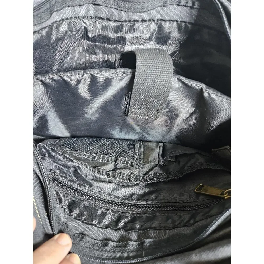 Gray Canvas Shoulder/Messenger Laptop/Book Bag w/ Adjustable Strap Fits 13-14 in